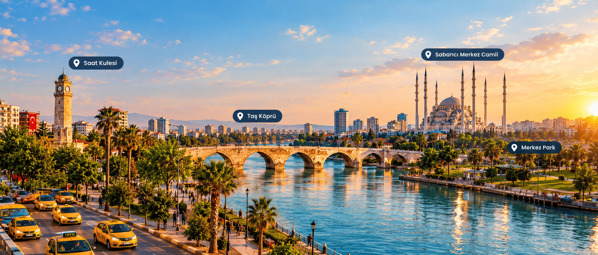 Adana şehir merkezi - Adana taksi çağır