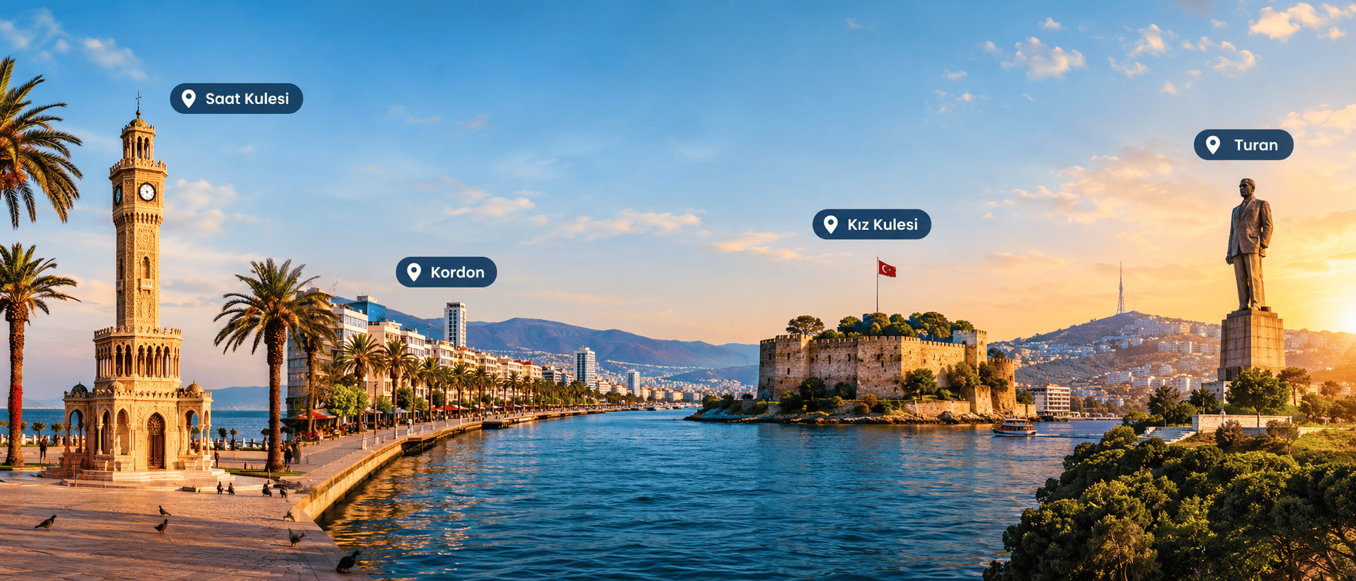 İzmir şehir merkezi - İzmir taksi çağır
